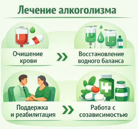 лечение алкоголизма в Тольятти этапы